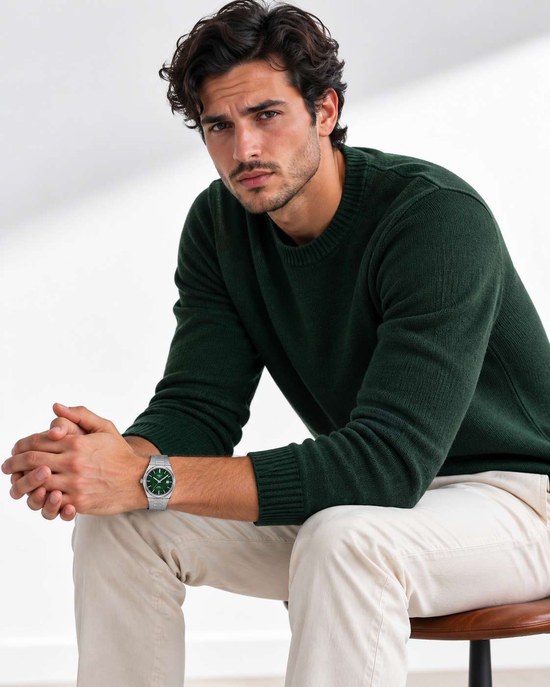 Tissot PRX Inspired Luxury Watch (Green Dial) | Premium Steel Finish