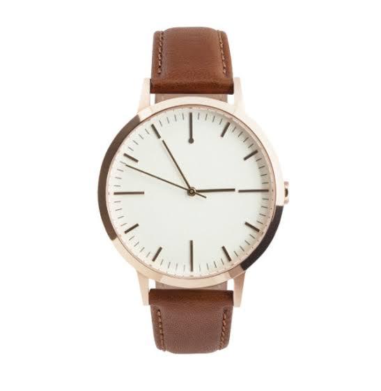Mens White Dial Watch