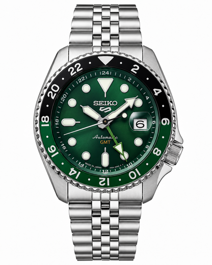 Emerald Green GMT Automatic Steel Watch