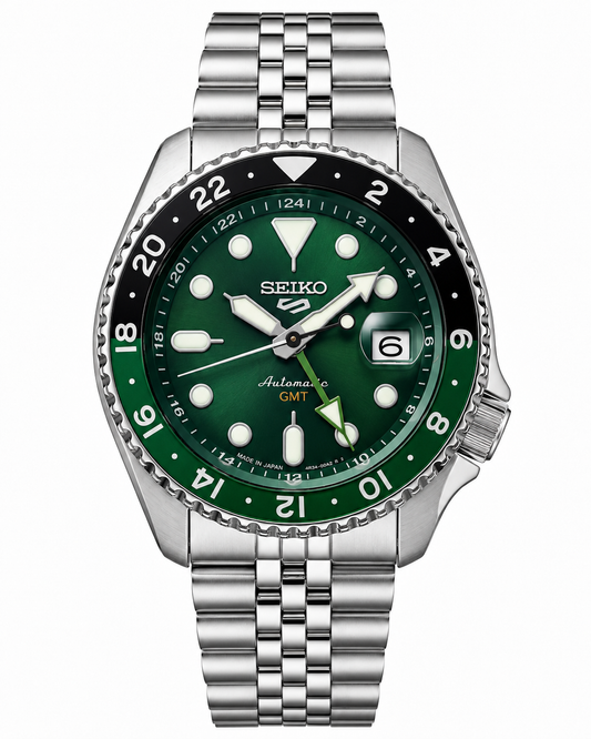 Emerald Green GMT Automatic Steel Watch