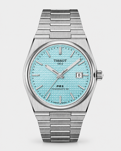 Tissot PRX Inspired Luxury Watch (Cool-light Blue Dial) | Premium Steel Finish