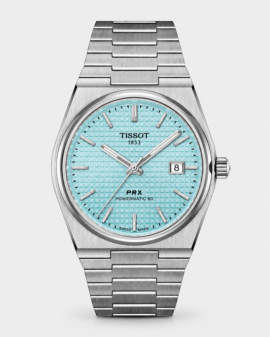Tissot PRX Inspired Luxury Watch (Cool-light Blue Dial) | Premium Steel Finish