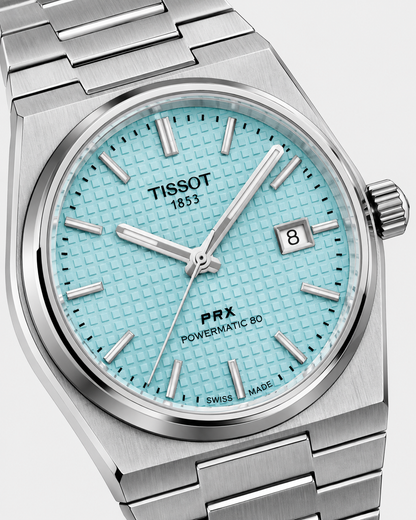 Tissot PRX Inspired Luxury Watch (Cool-light Blue Dial) | Premium Steel Finish