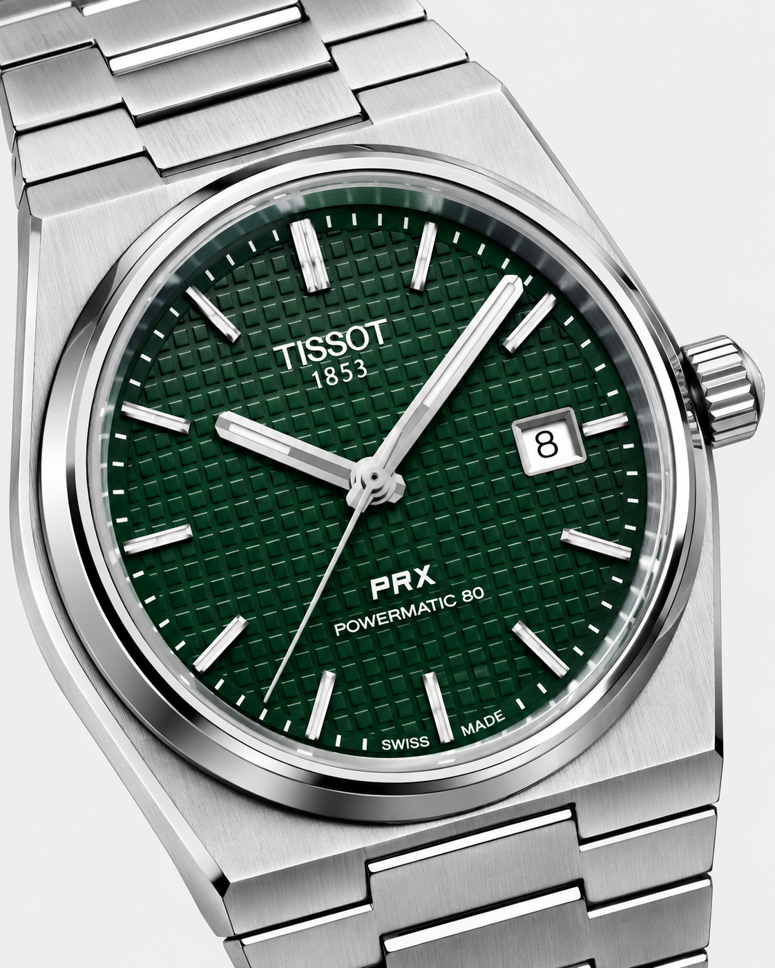 Tissot PRX Inspired Luxury Watch (Green Dial) | Premium Steel Finish