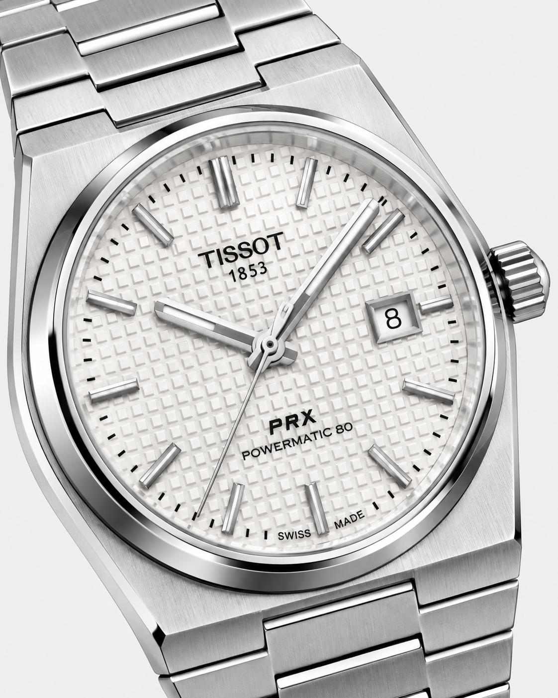 Tissot PRX Inspired Luxury Watch (White Dial) | Premium Steel Finish