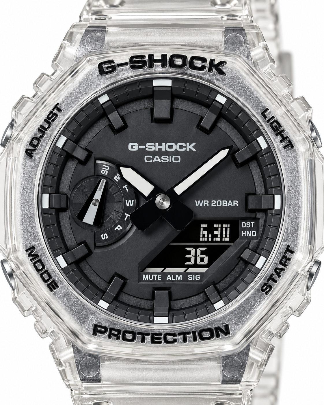 G-Shock GA 2100 1A2ER  Clear Case