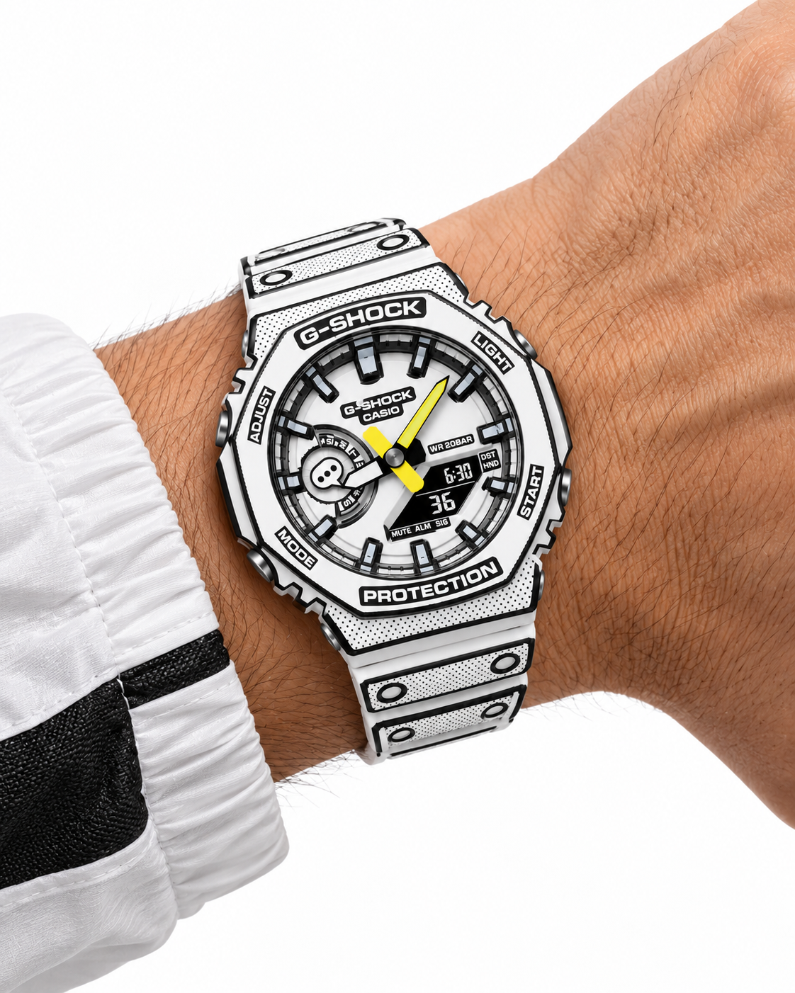 G-Shock GA-2100 Inspired Watch | White Manga Edition Design