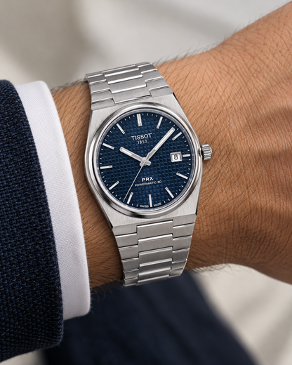 Tissot PRX Inspired Luxury Watch (Dark-blue Dial) | Premium Steel Finish