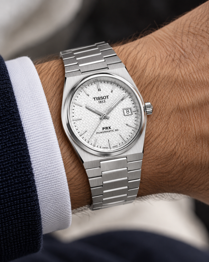 Tissot PRX Inspired Luxury Watch (White Dial) | Premium Steel Finish