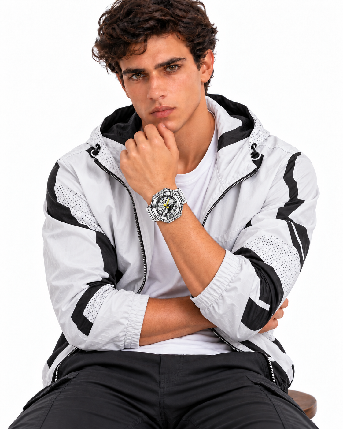 G-Shock GA-2100 Inspired Watch | White Manga Edition Design