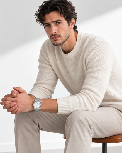 Tissot PRX Inspired Luxury Watch (White Dial) | Premium Steel Finish