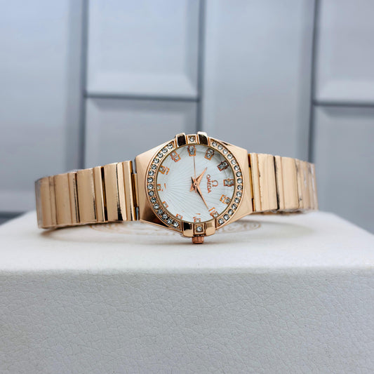OMEGA LADIES WATCH(BUTTERFLY LOCK)