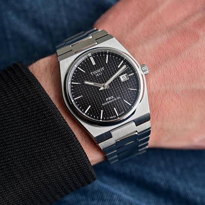 Tissot PRX Inspired Luxury Watch (Cool-light Blue Dial) | Premium Steel Finish