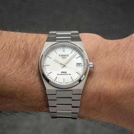 Tissot PRX Inspired Luxury Watch (Cool-light Blue Dial) | Premium Steel Finish