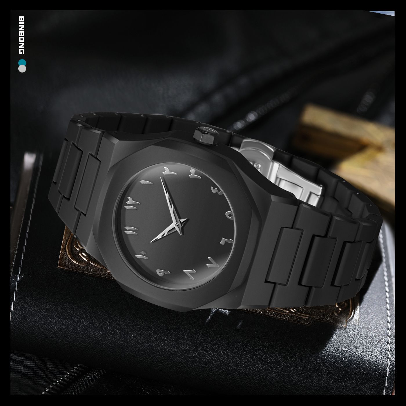 Product Highlights – Arabic Numeral Black Watch
