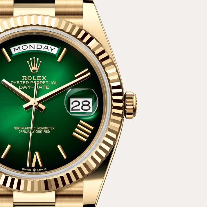 ROLEX Day-Date 41 ROSE GOLD GREEN