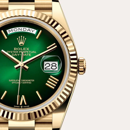 ROLEX Day-Date 41 ROSE GOLD GREEN