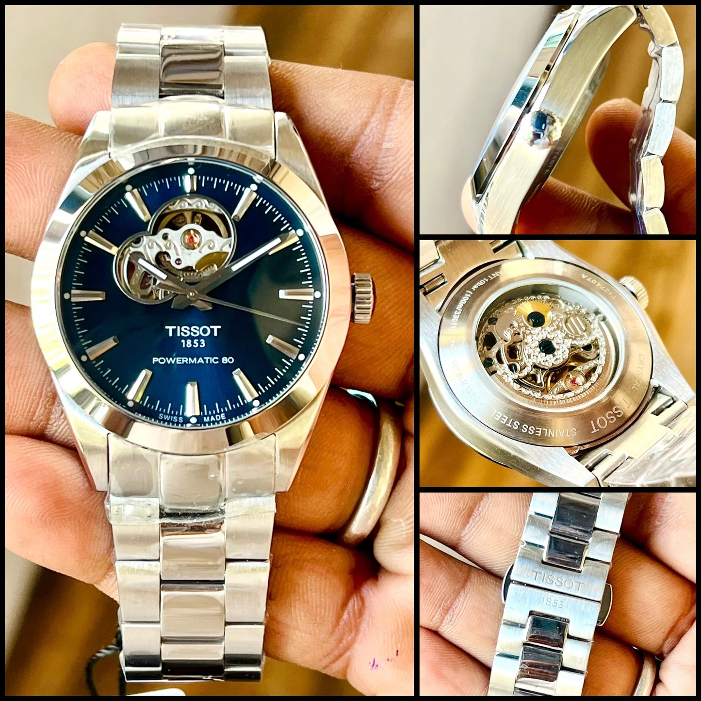 Tissot Gentleman Powermatic 80 Open Heart HIGH PREMIUM QUALITY AUTOMATIC